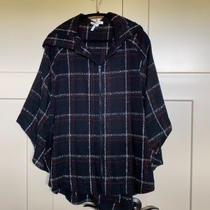 BCBGeneration Hooded Poncho/Cape - Size S